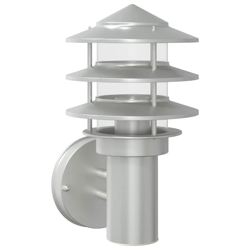 Load image into Gallery viewer, Vidaxl buitenwandlamp roestvrij staal zilverkleurig
