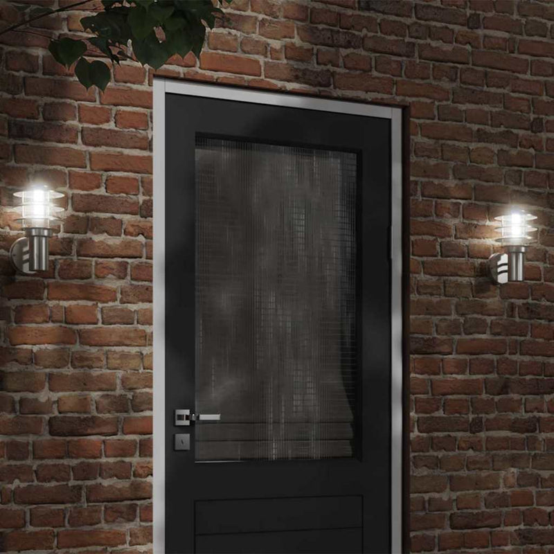 Load image into Gallery viewer, Vidaxl buitenwandlamp roestvrij staal zilverkleurig
