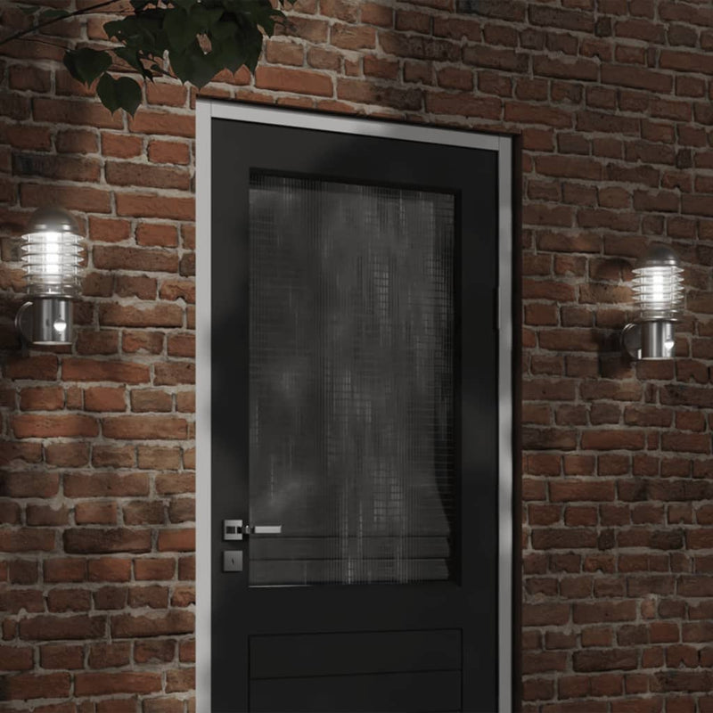 Load image into Gallery viewer, Vidaxl buitenwandlamp met sensor roestvrij staal zilverkleurig
