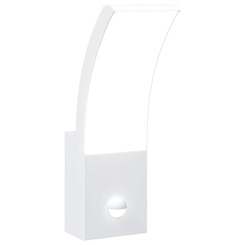 Load image into Gallery viewer, Vidaxl buitenwandlamp led met sensors gegoten aluminium wit
