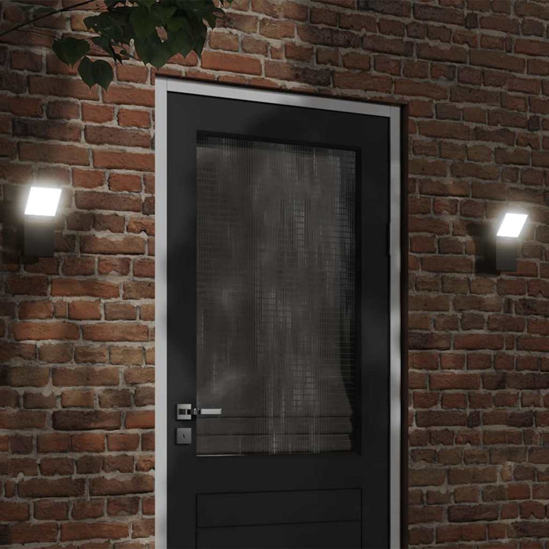 Load image into Gallery viewer, Vidaxl buitenwandlamp led gegoten aluminium zwart
