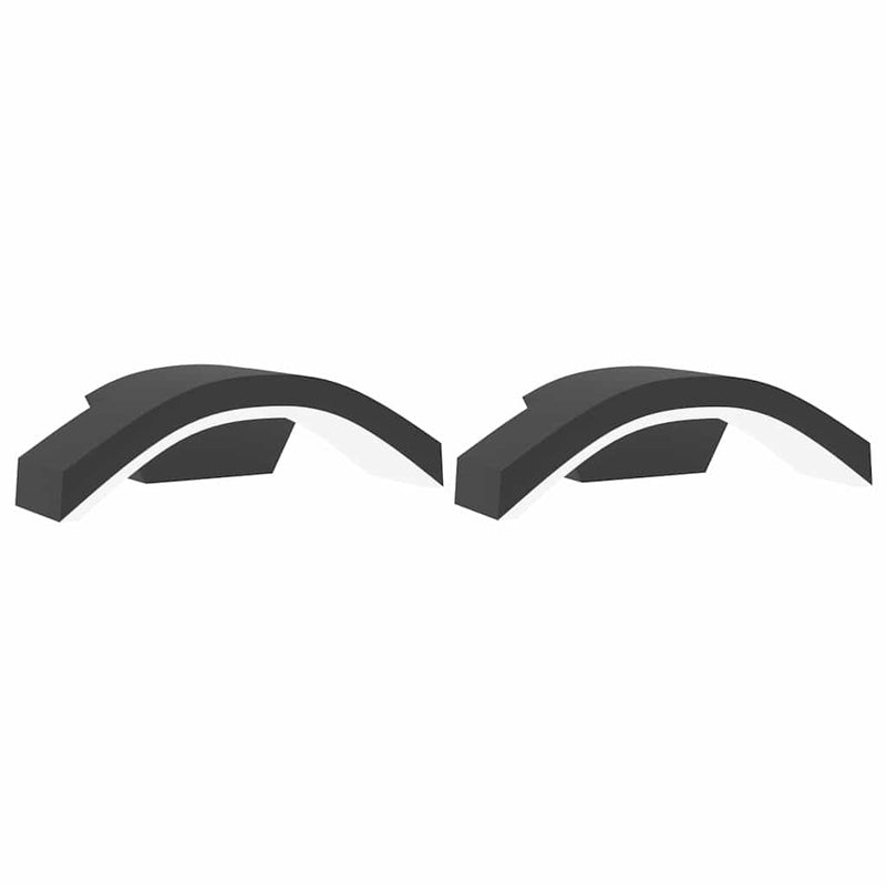 Load image into Gallery viewer, Vidaxl buitenwandlampen 2 st led gegoten aluminium zwart
