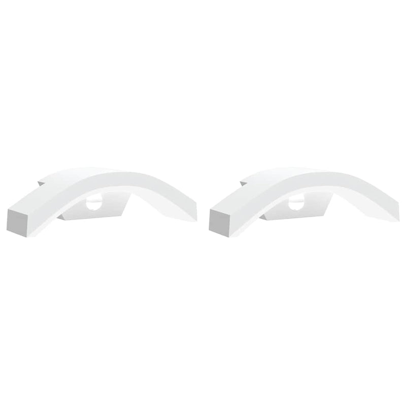 Load image into Gallery viewer, Vidaxl buitenwandlampen 2 st led met sensors gegoten aluminium wit
