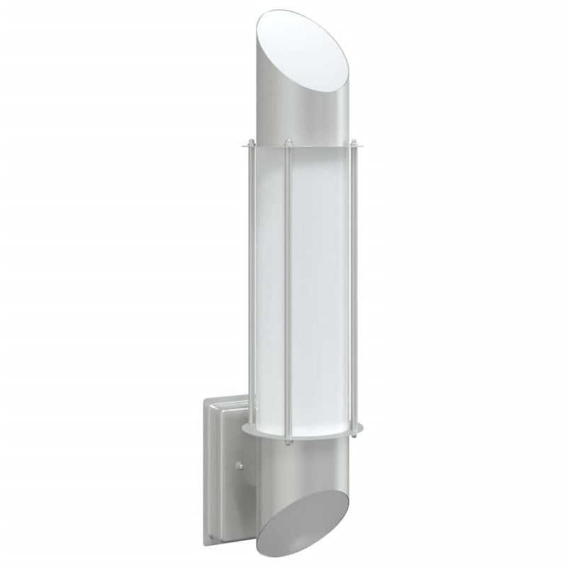 Load image into Gallery viewer, Vidaxl buitenwandlamp roestvrij staal zilverkleurig
