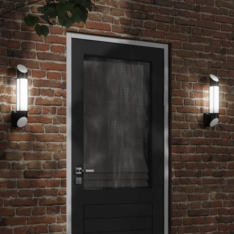 Load image into Gallery viewer, Vidaxl buitenwandlamp roestvrij staal zwart
