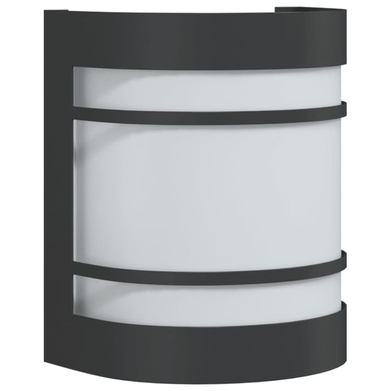 Load image into Gallery viewer, Vidaxl buitenwandlamp roestvrij staal zwart
