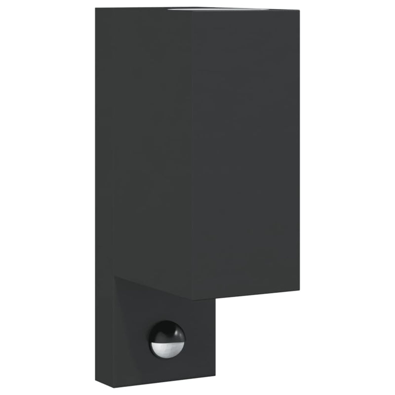 Load image into Gallery viewer, Vidaxl buitenwandlamp met sensor gegoten aluminium zwart
