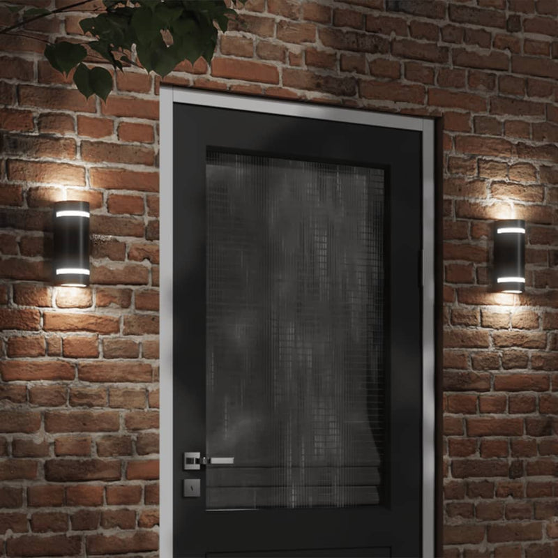 Load image into Gallery viewer, Vidaxl buitenwandlamp gegoten aluminium zwart
