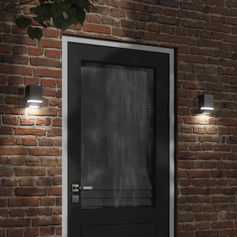 Load image into Gallery viewer, Vidaxl buitenwandlamp roestvrij staal zwart
