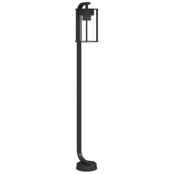 VidaXL Vloerlamp voor buiten 100 cm roestvrij staal zwart