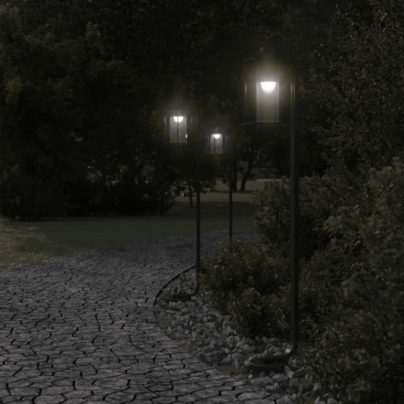 Load image into Gallery viewer, Vidaxl vloerlamp voor buiten 100 cm roestvrij staal zwart
