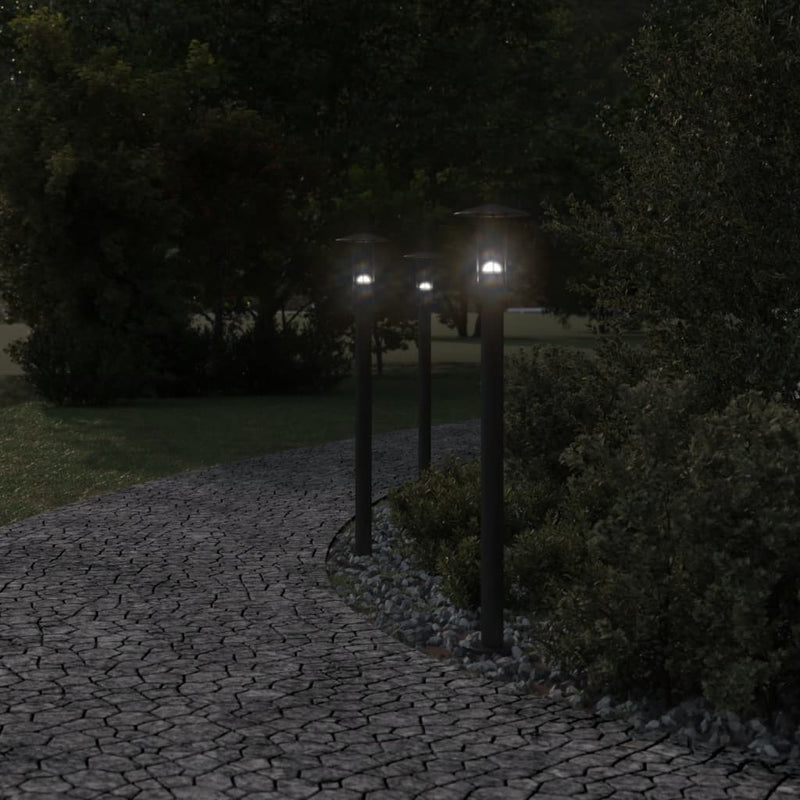 Load image into Gallery viewer, Vidaxl vloerlamp voor buiten 100 cm roestvrij staal zwart
