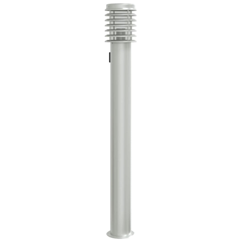Load image into Gallery viewer, Vidaxl buitenvloerlamp met stopcontact 110 cm roestvrijstaal zilver
