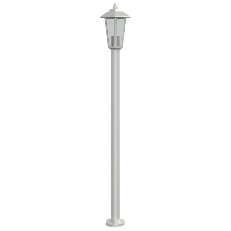Load image into Gallery viewer, Vidaxl vloerlamp voor buiten 120 cm roestvrijstaal zilverkleurig
