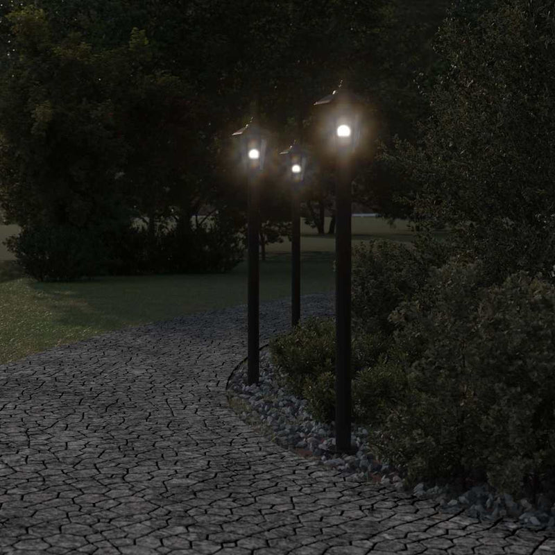 Afbeelding laden in galerijviewer, Vidaxl vloerlamp voor buiten 120 cm roestvrijstaal zwart

