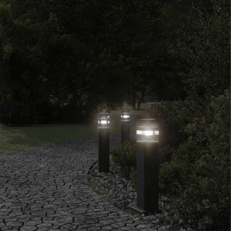 Load image into Gallery viewer, Vidaxl vloerlampen voor buiten 50 cm aluminium zwart
