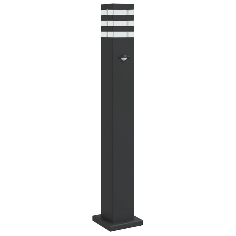 Load image into Gallery viewer, Vidaxl vloerlamp voor buiten met sensor 80 cm aluminium zwart
