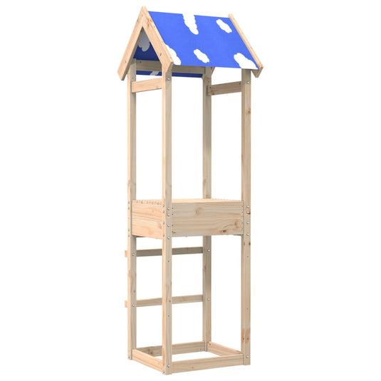 Vidaxl speeltoren 52,5x46,5x195 cm massief grenenhout
