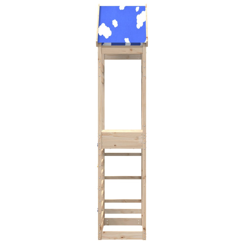 Load image into Gallery viewer, Vidaxl speeltoren met klimwand 85x52,5x265 cm massief grenenhout
