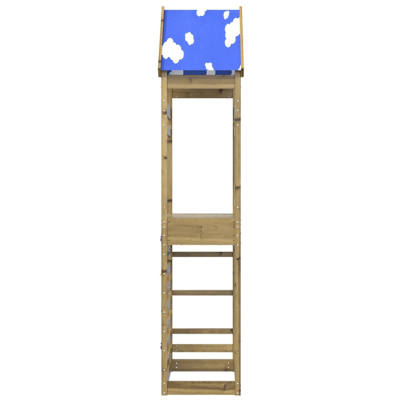 Load image into Gallery viewer, Vidaxl speeltoren met klimwand 85x52,5x265 cm geïmpregneerd hout
