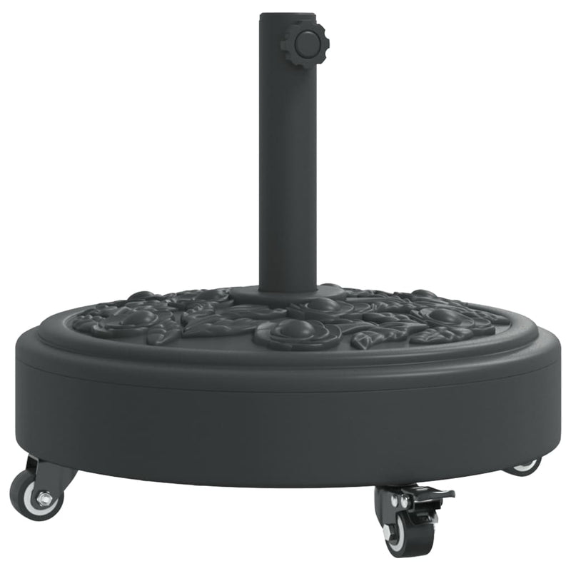 Afbeelding laden in galerijviewer, Vidaxl parasolvoet met wielen voor stok van ø38 48 mm 27 kg rond
