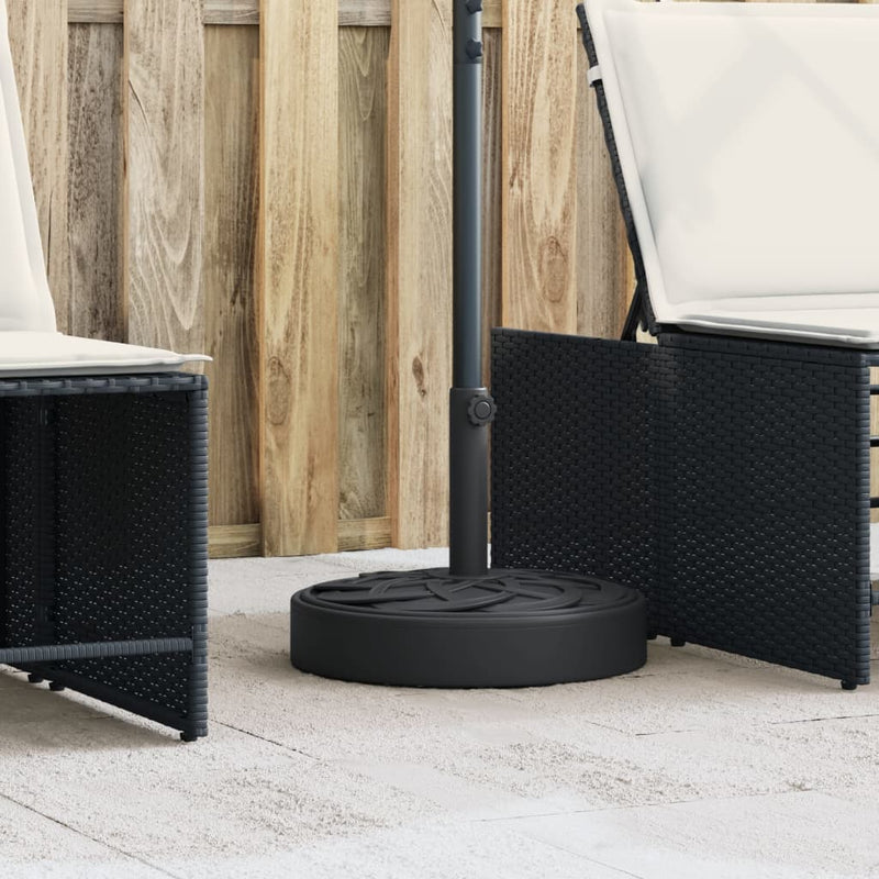 Afbeelding laden in galerijviewer, Vidaxl parasolvoet voor stokken van ø38 48 mm 25 kg rond
