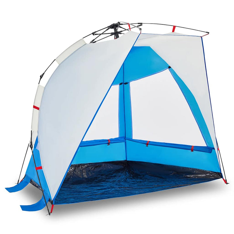 Load image into Gallery viewer, Vidaxl strandtent 2-persoons waterdicht snelontgrendeling azuurblauw
