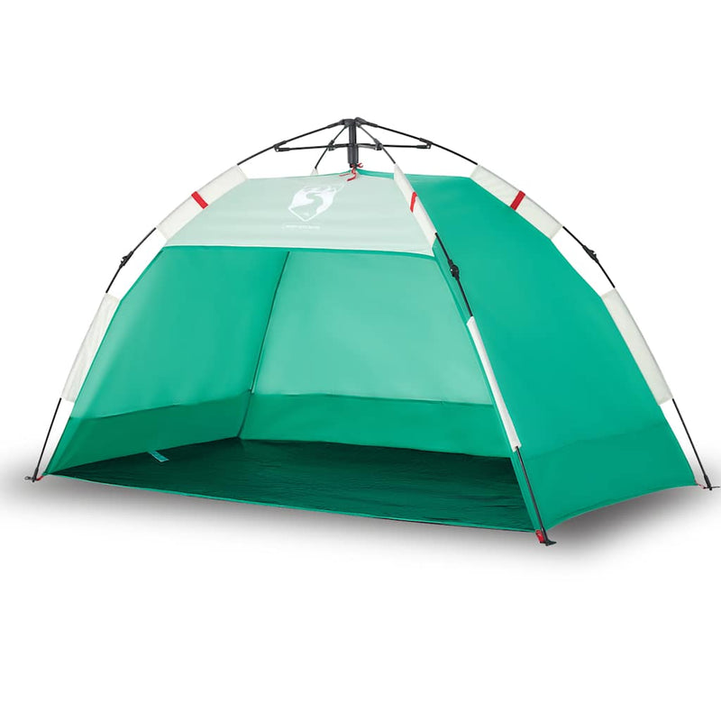 Load image into Gallery viewer, Vidaxl strandtent 2-persoons waterdicht snelontgrendeling zeegroen
