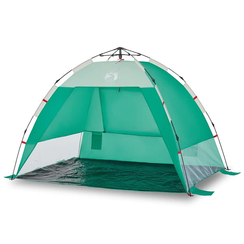 Load image into Gallery viewer, Vidaxl strandtent 2-persoons waterdicht snelontgrendeling zeegroen
