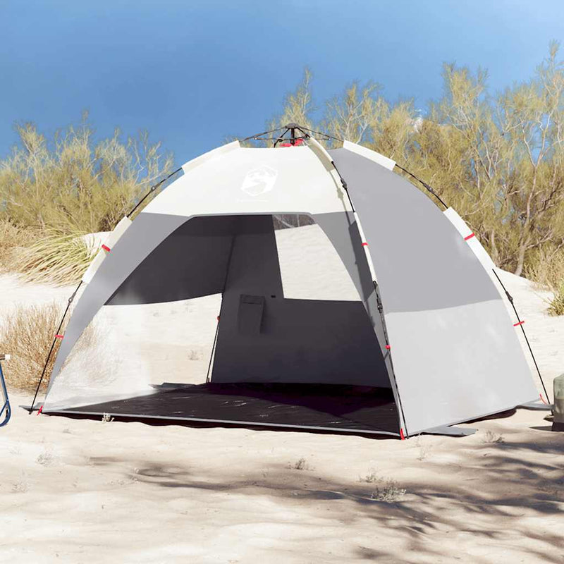 Load image into Gallery viewer, Vidaxl strandtent 2-persoons waterdicht snelontgrendeling grijs

