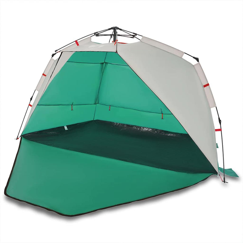 Load image into Gallery viewer, Vidaxl strandtent 3-persoons waterdicht snelontgrendeling zeegroen
