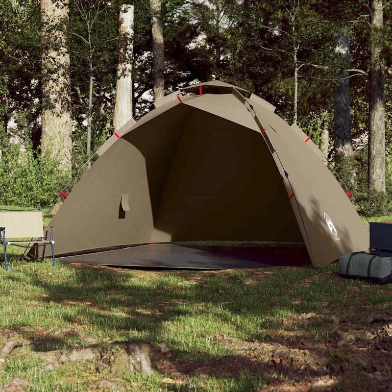 Load image into Gallery viewer, Vidaxl tent 4-persoons snelontgrendeling bruin
