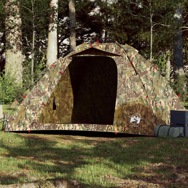 VidaXL Tent 4-persoons snelontgrendeling camouflage