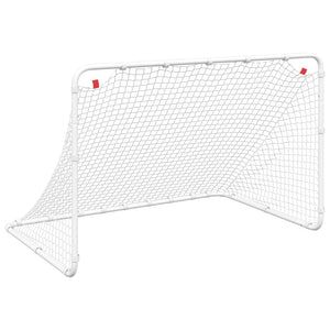 Vidaxl voetbaldoel wit 122x81x81 cm staal