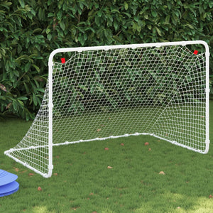 Vidaxl voetbaldoel wit 122x81x81 cm staal