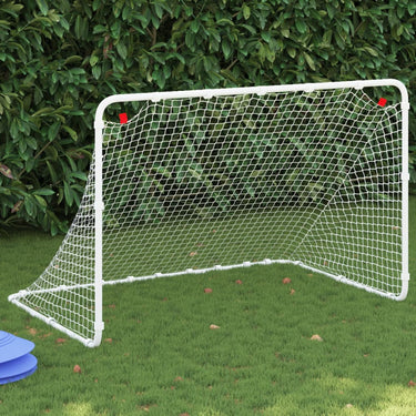 Vidaxl voetbaldoel wit 122x81x81 cm staal