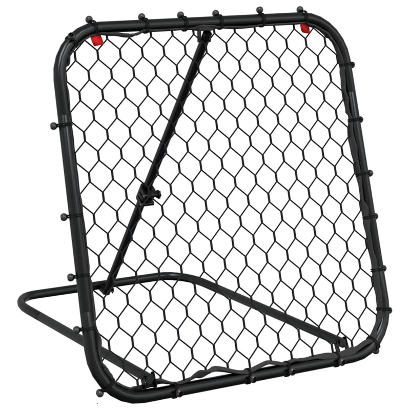 Load image into Gallery viewer, Vidaxl voetbalrebounder verstelbaar 84x73x60-80 cm staal zwart
