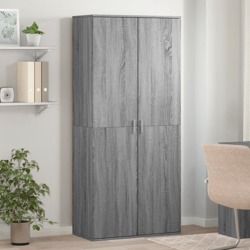 Load image into Gallery viewer, VidaXL Schoenenkast 80x39x178 cm bewerkt hout grijs sonoma eikenkleur

