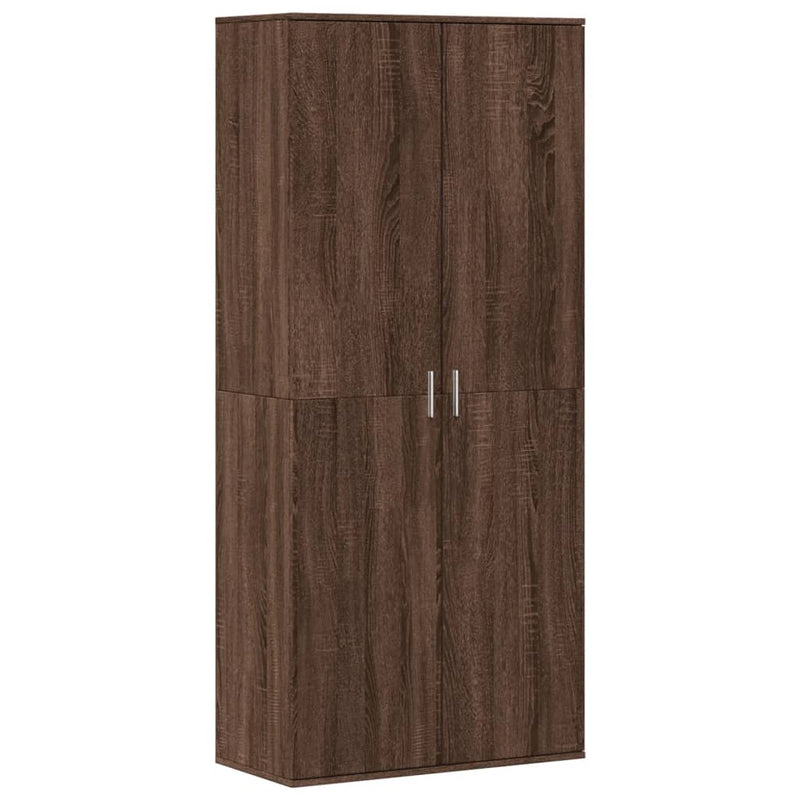 Load image into Gallery viewer, VidaXL Schoenenkast 80x39x178 cm bewerkt hout bruin eikenkleur
