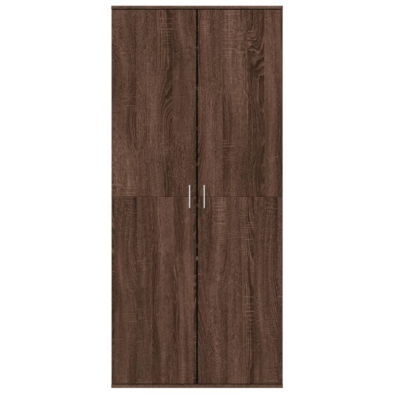Load image into Gallery viewer, VidaXL Schoenenkast 80x39x178 cm bewerkt hout bruin eikenkleur
