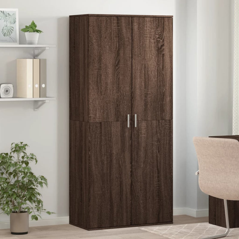 Load image into Gallery viewer, VidaXL Schoenenkast 80x39x178 cm bewerkt hout bruin eikenkleur
