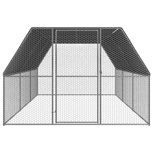 VidaXL Kippenhok 3x6x2 m gegalvaniseerd staal