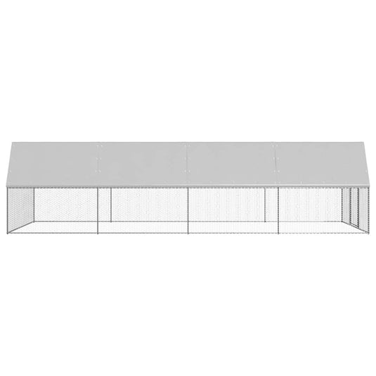 VidaXL Kippenhok 3x8x2 m gegalvaniseerd staal