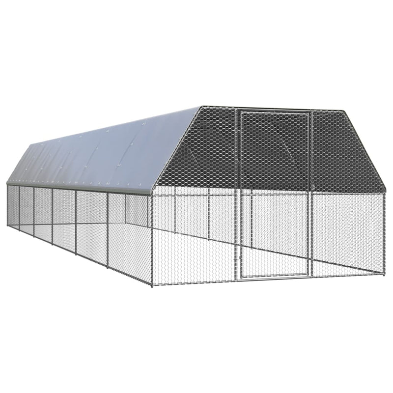 Load image into Gallery viewer, VidaXL Kippenhok 3x12x2 m gegalvaniseerd staal
