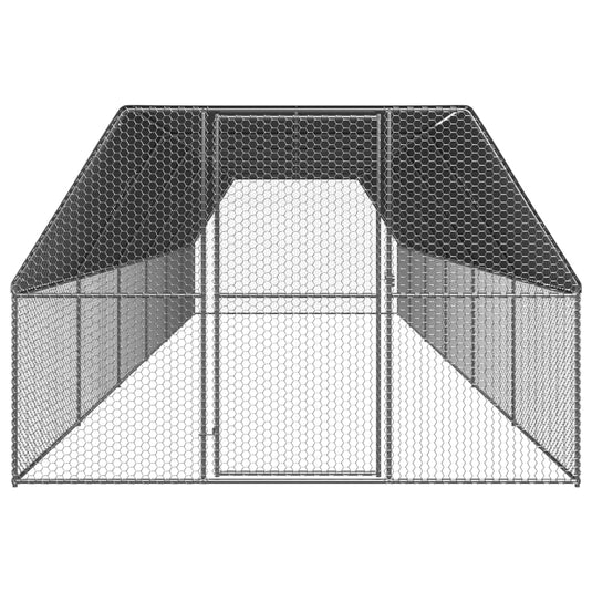 VidaXL Kippenhok 3x12x2 m gegalvaniseerd staal