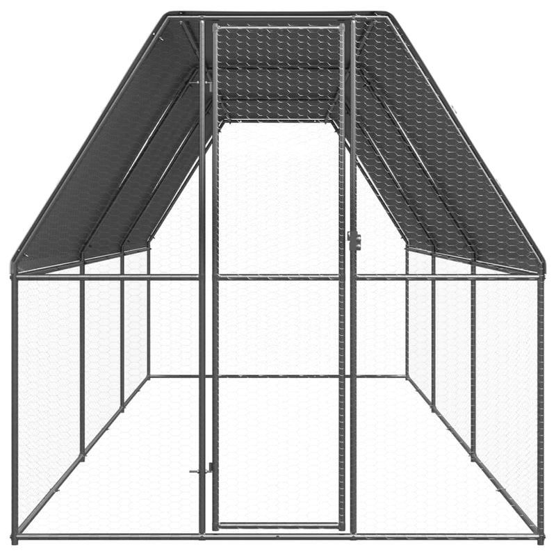 Chargez l'image dans la visionneuse de la galerie, VidaXL Kippenhok 2x6x2 m gegalvaniseerd staal
