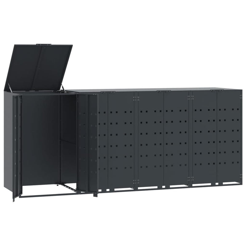 Load image into Gallery viewer, VidaXL Containerberging 4 containers 276x79x117 cm staal antraciet
