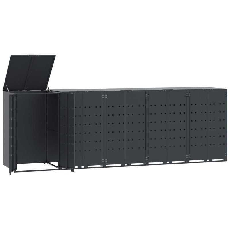 Load image into Gallery viewer, VidaXL Containerberging 5 containers 345x79x117 cm staal antraciet
