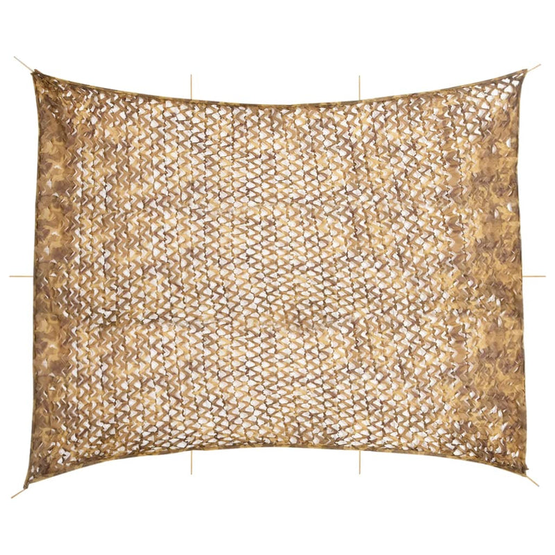 Load image into Gallery viewer, Vidaxl camouflagenet met opbergzak 618x512 cm zandkleurig
