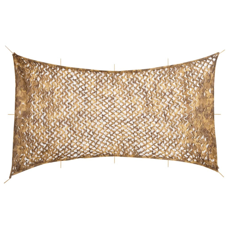 Afbeelding laden in galerijviewer, Vidaxl camouflagenet met opbergzak 816x520 cm zandkleurig

